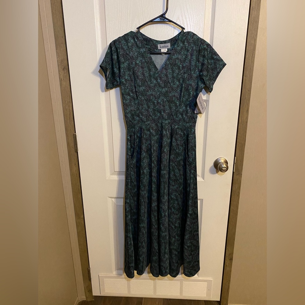 Karina Cecelia Dress - Brisk Blues size xxs nwt